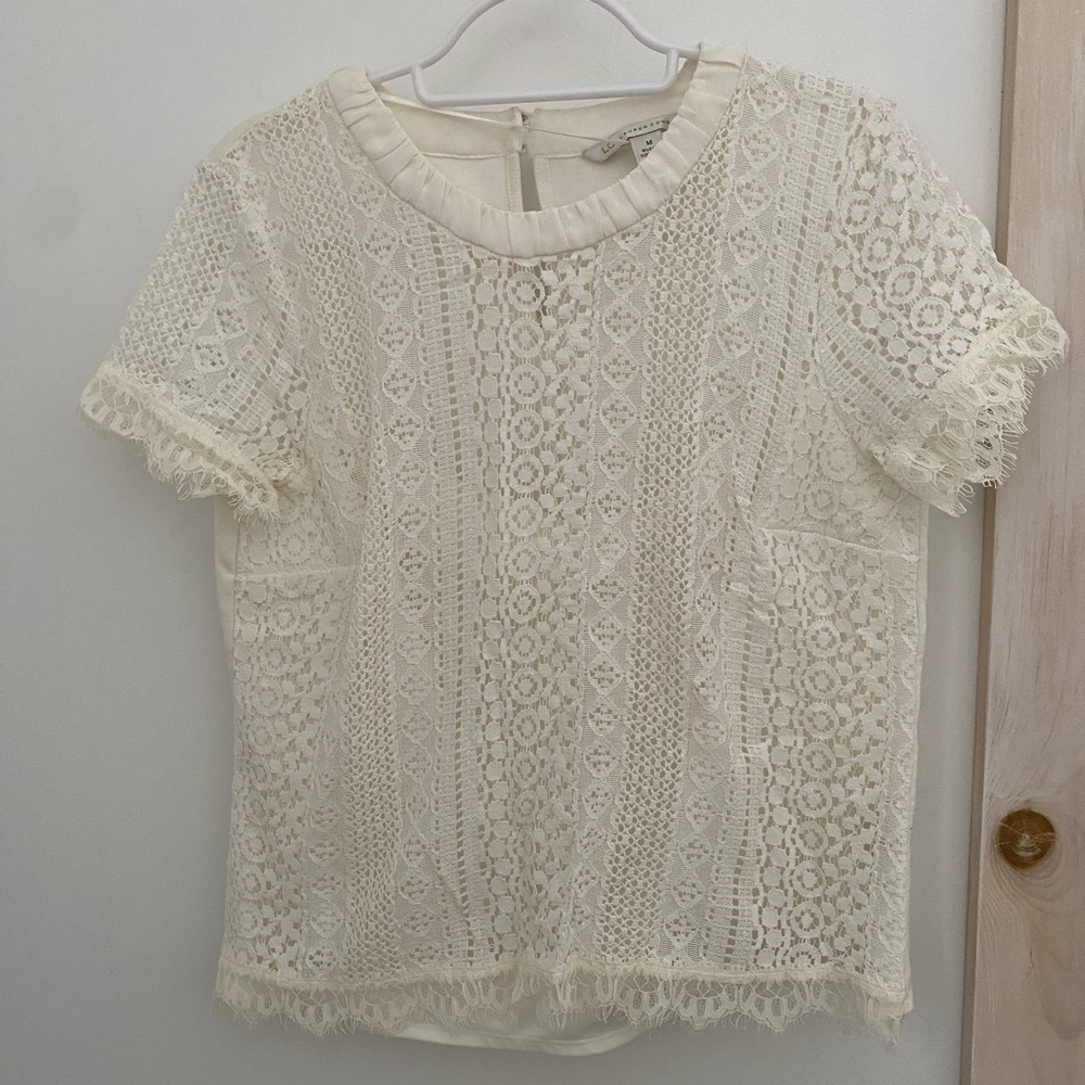 Lauren Conrad LC Lace Blouse / Shirt Sz. M